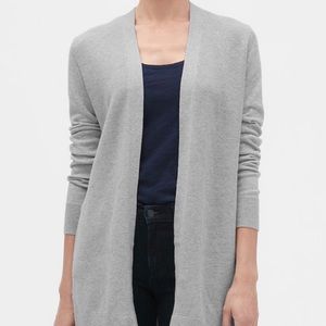 GAP Longline Open-Front Cardigan Sweater
